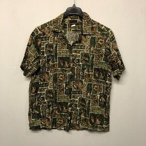 Vintage Hawaiian Flavor Men Button Shirt Top Size Large USA B314 -27